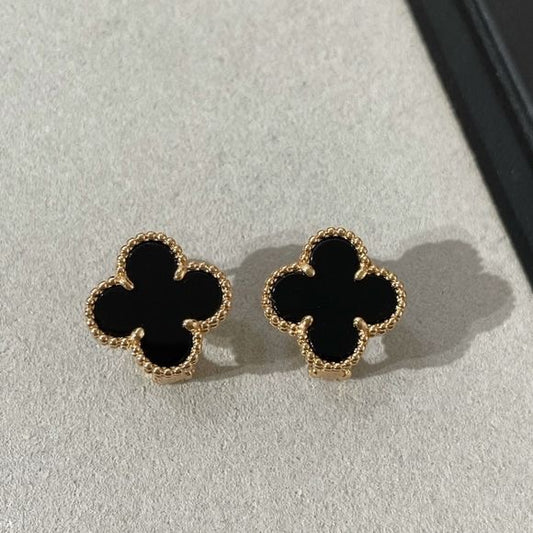 Black vanclef earrings