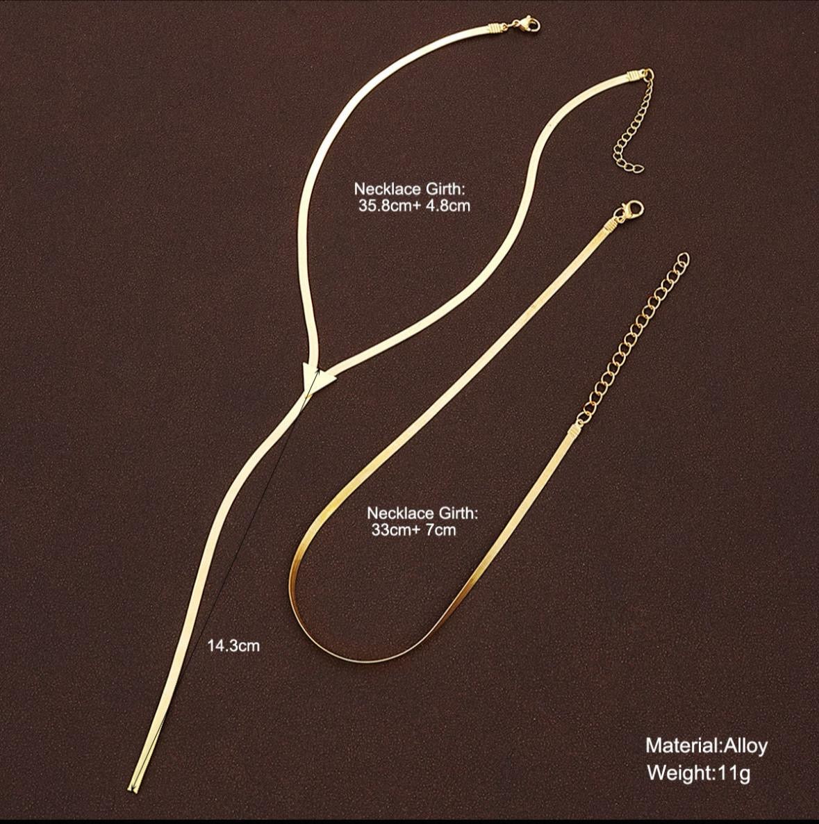 Double layer necklace