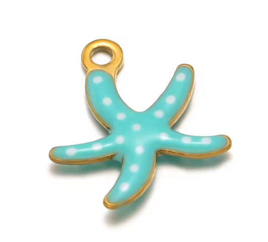 Starfish necklace charm