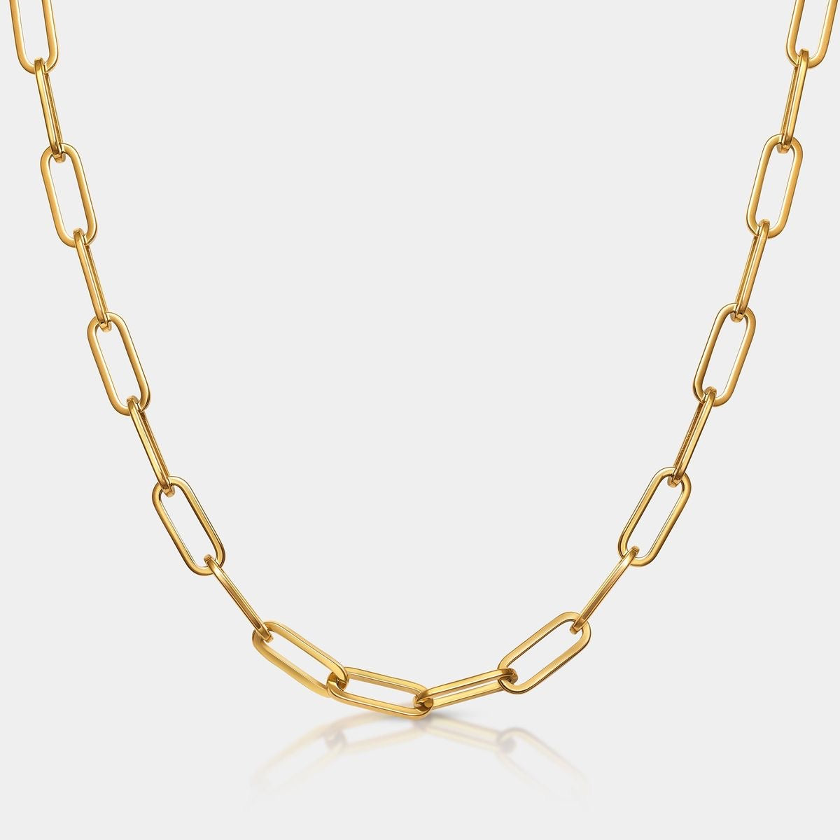 Paper clip necklace