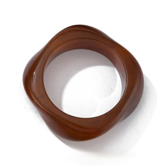 Solid brown bangle