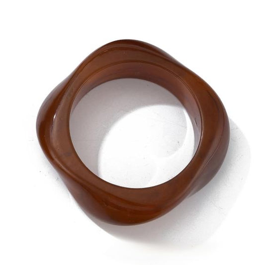 Solid brown bangle
