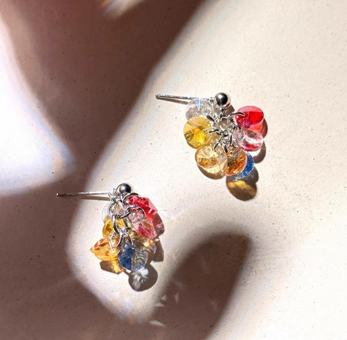 Colourful earrings