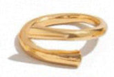 Gold chunky ring