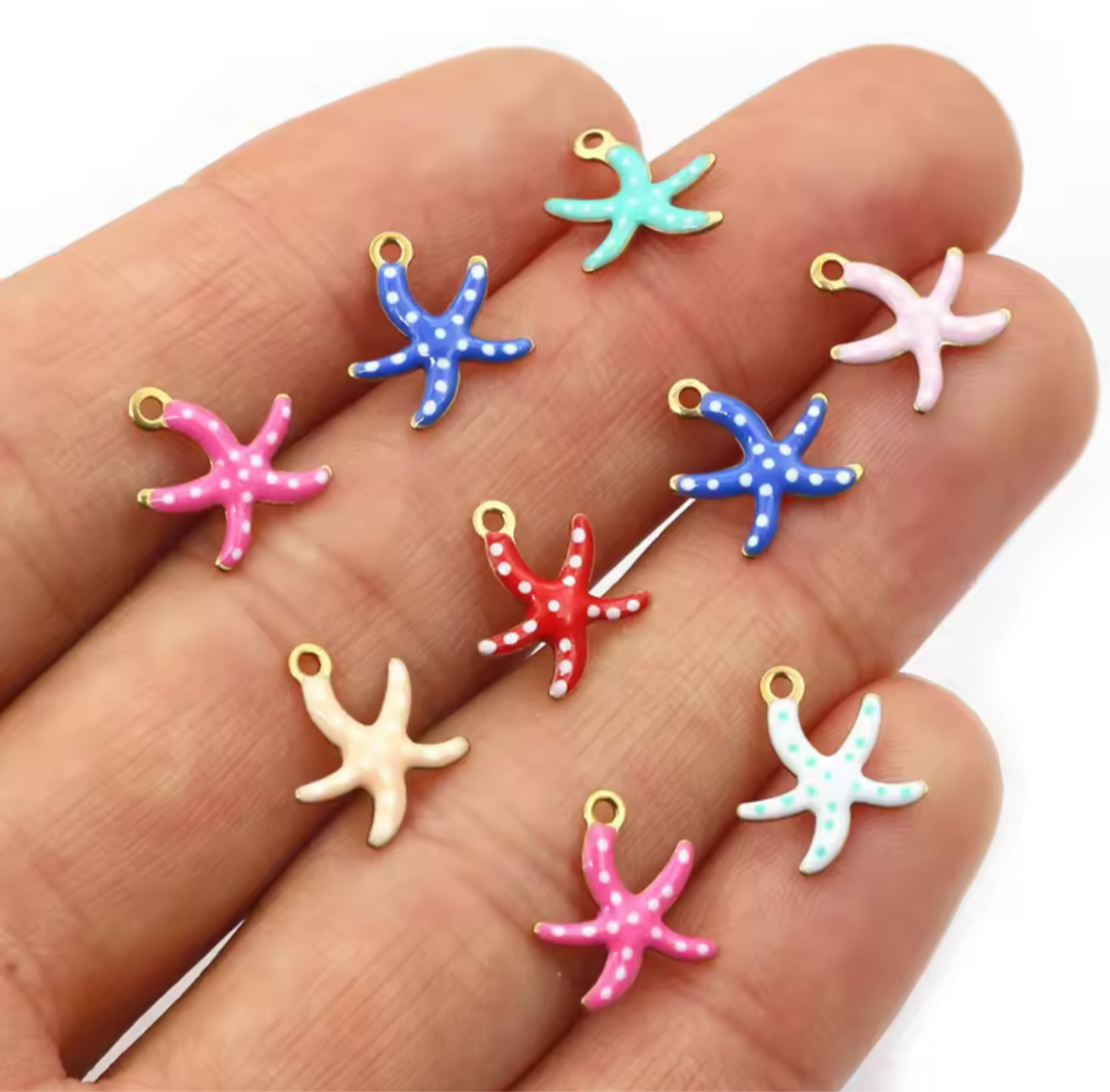 Starfish necklace charm