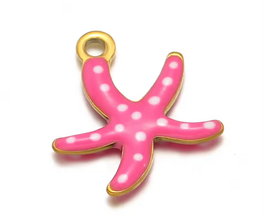 Starfish necklace charm