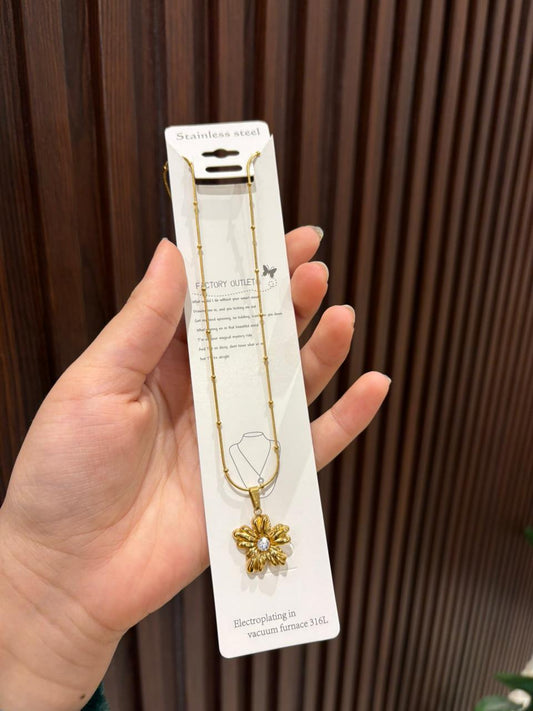 Sun flower necklace
