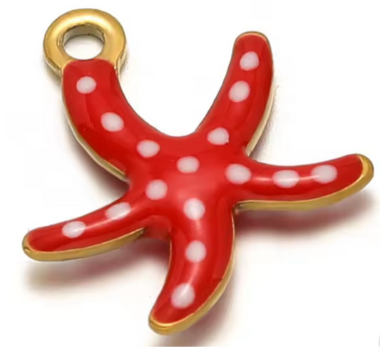 Starfish necklace charm