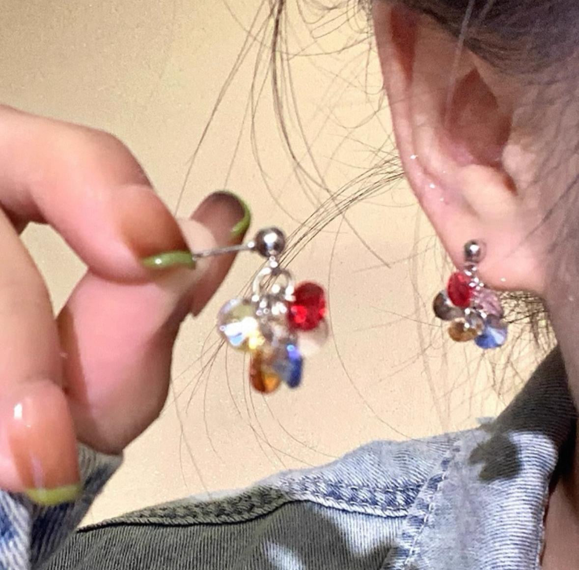 Colourful earrings