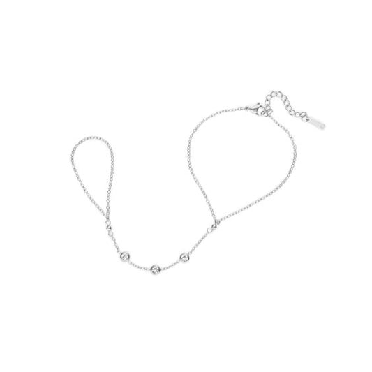 Silver hand chain