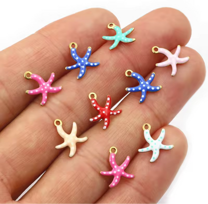 Starfish necklace charm