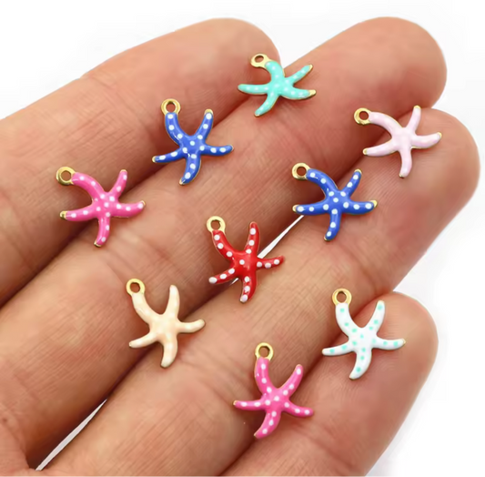 Starfish necklace charm