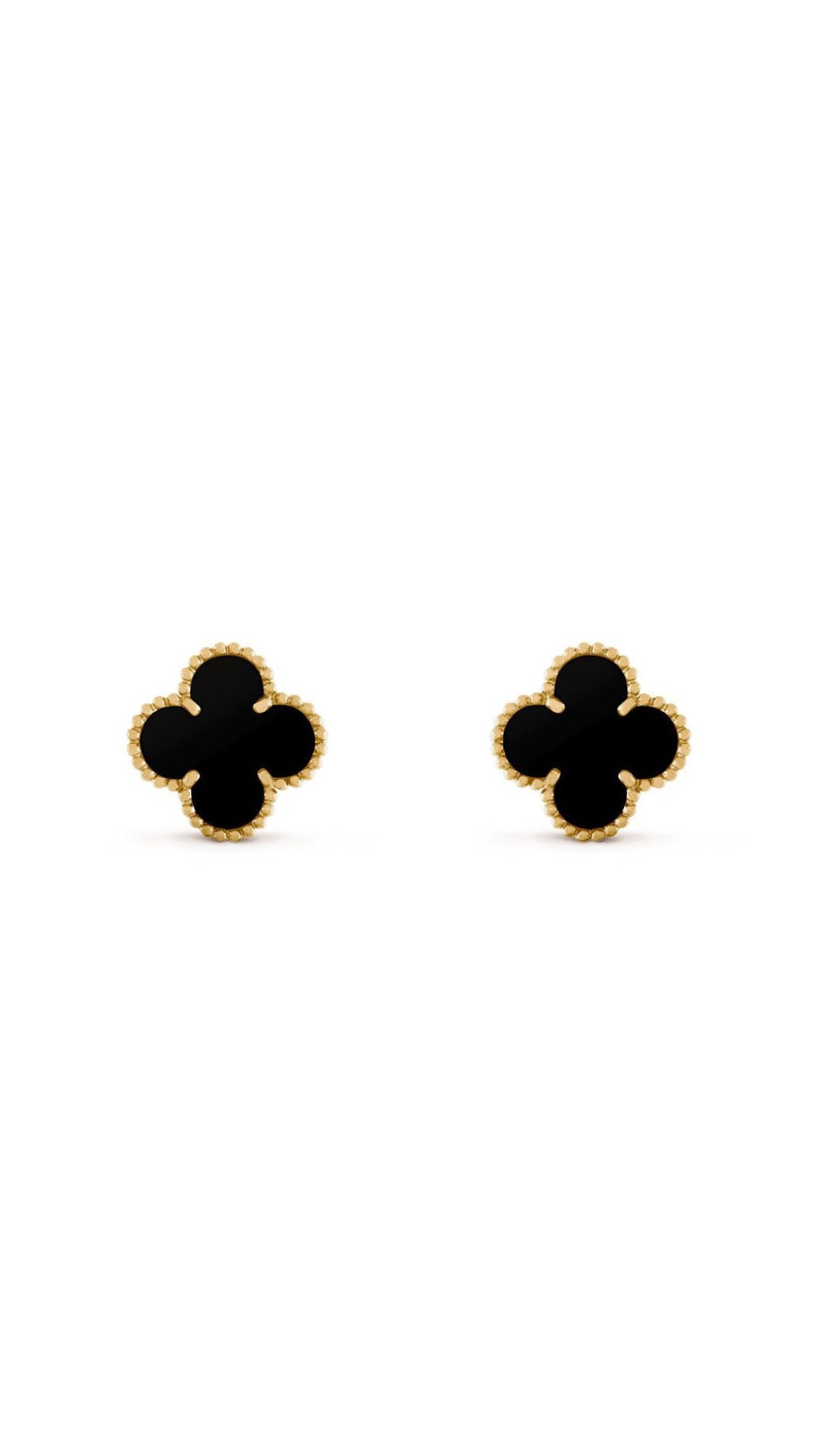Black vanclef earrings