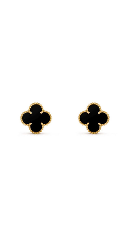 Black vanclef earrings
