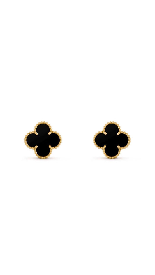 Black vanclef earrings