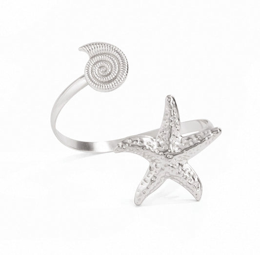 Silver arm cuff